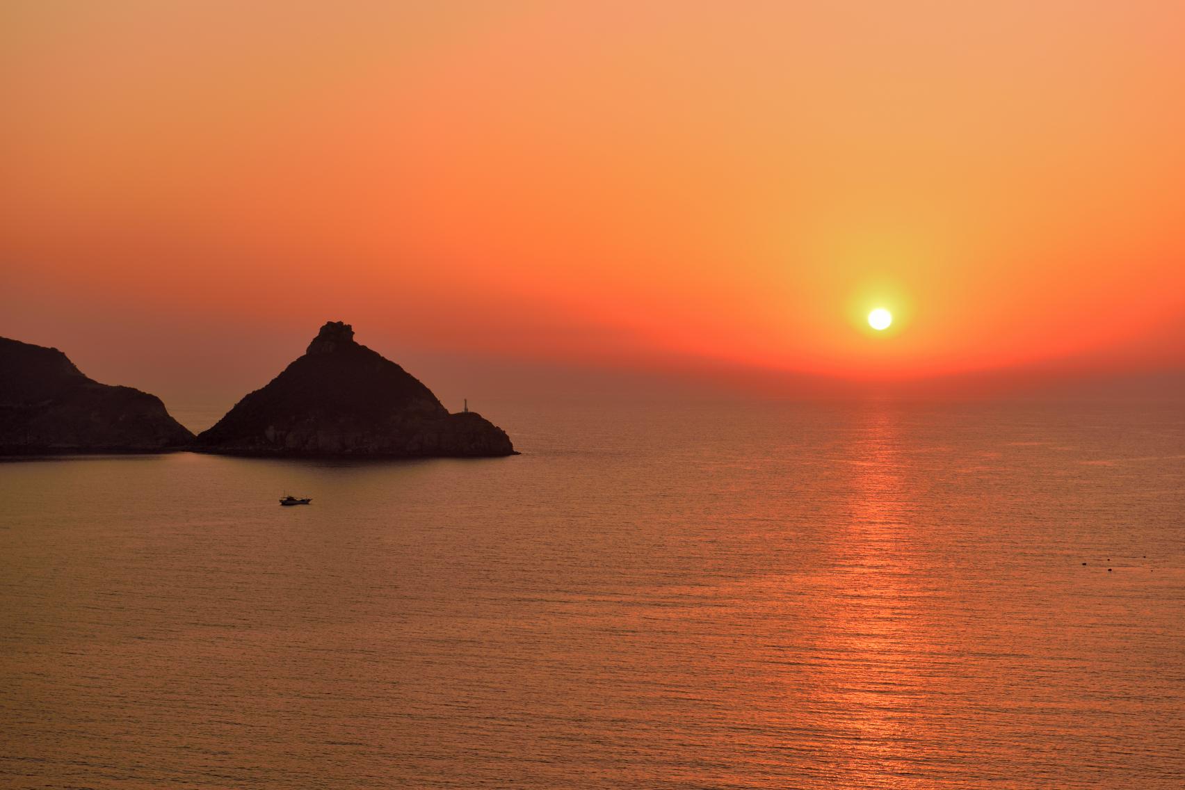 白草展望所(夕陽)-1